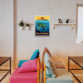 Dry Tortugas National Park: Sea Turtle - Wood & Metal Wall Art Anderson Design Group