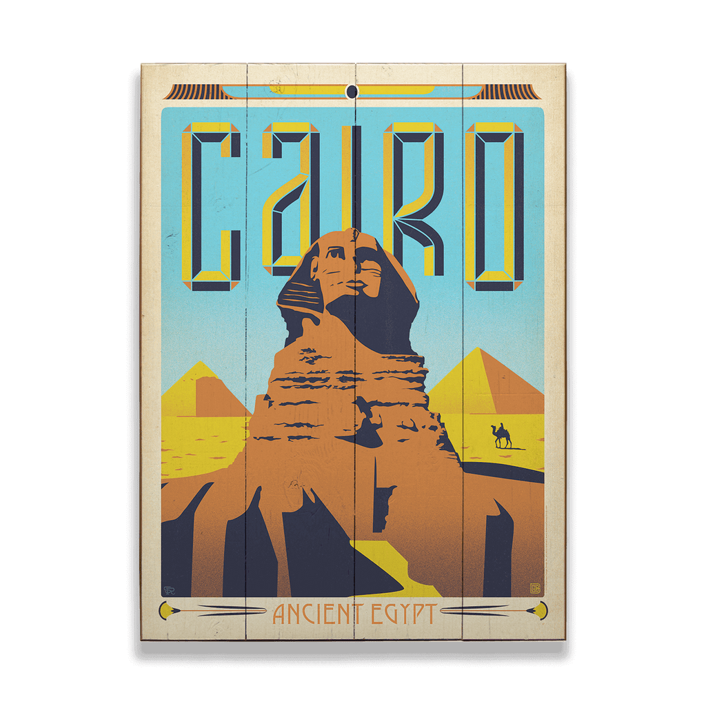 Cairo, Egypt - Wood & Metal Wall Art – Old Wood Signs