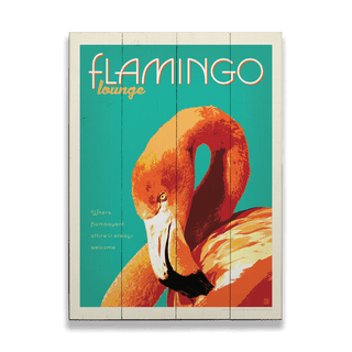 Flamingo Lounge - Wood & Metal Wall Art Anderson Design Group