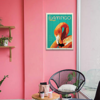Flamingo Lounge - Wood & Metal Wall Art Anderson Design Group