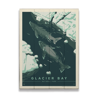 Glacier Bay National Park: Whale Watching - Wood & Metal Wall Art Anderson Design Group