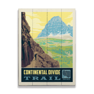 Hiking Trails: Continental Divide - Wood & Metal Wall Art Anderson Design Group