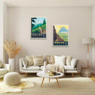Hiking Trails: Continental Divide - Wood & Metal Wall Art Anderson Design Group