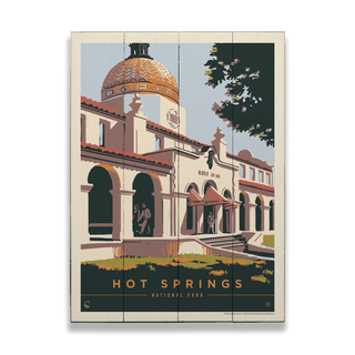 Hot Springs National Park: Quapaw Baths - Wood & Metal Wall Art Anderson Design Group