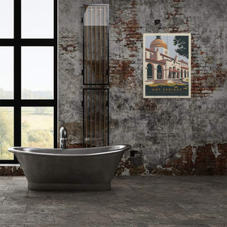 Hot Springs National Park: Quapaw Baths - Wood & Metal Wall Art Anderson Design Group