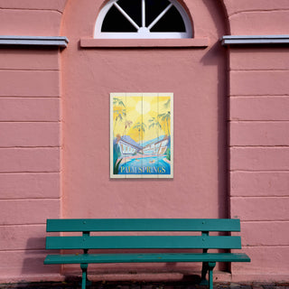 Palm Springs: Mod Pool - Wood & Metal Wall Art Anderson Design Group