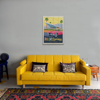 Palm Springs: Mid-Century Cruising - Wood & Metal Wall Art Anderson Design Group