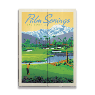 Palm Springs: Tee Time - Wood & Metal Wall Art Anderson Design Group