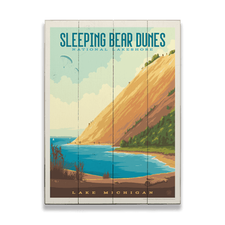 Sleeping Bear Dunes - Wood & Metal Wall Art Anderson Design Group