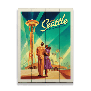Seattle: Space Needle - Wood & Metal Wall Art Anderson Design Group
