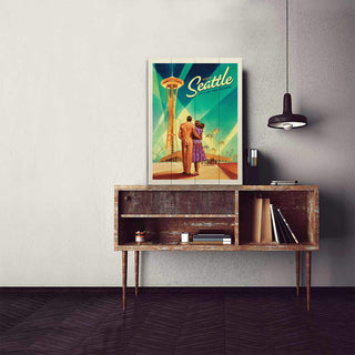 Seattle: Space Needle - Wood & Metal Wall Art Anderson Design Group