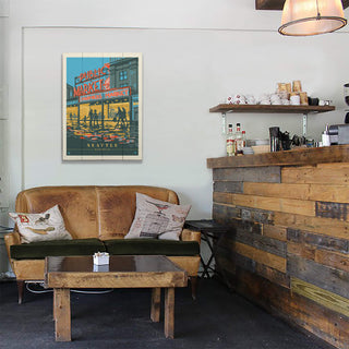 Seattle: Pike Place Market - Wood & Metal Wall Art Anderson Design Group