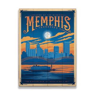 Memphis: Home of the Blues - Wood & Metal Wall Art Anderson Design Group