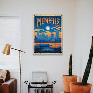Memphis: Home of the Blues - Wood & Metal Wall Art Anderson Design Group