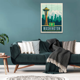 Washington: the Evergreen State - Wood & Metal Wall Art Anderson Design Group