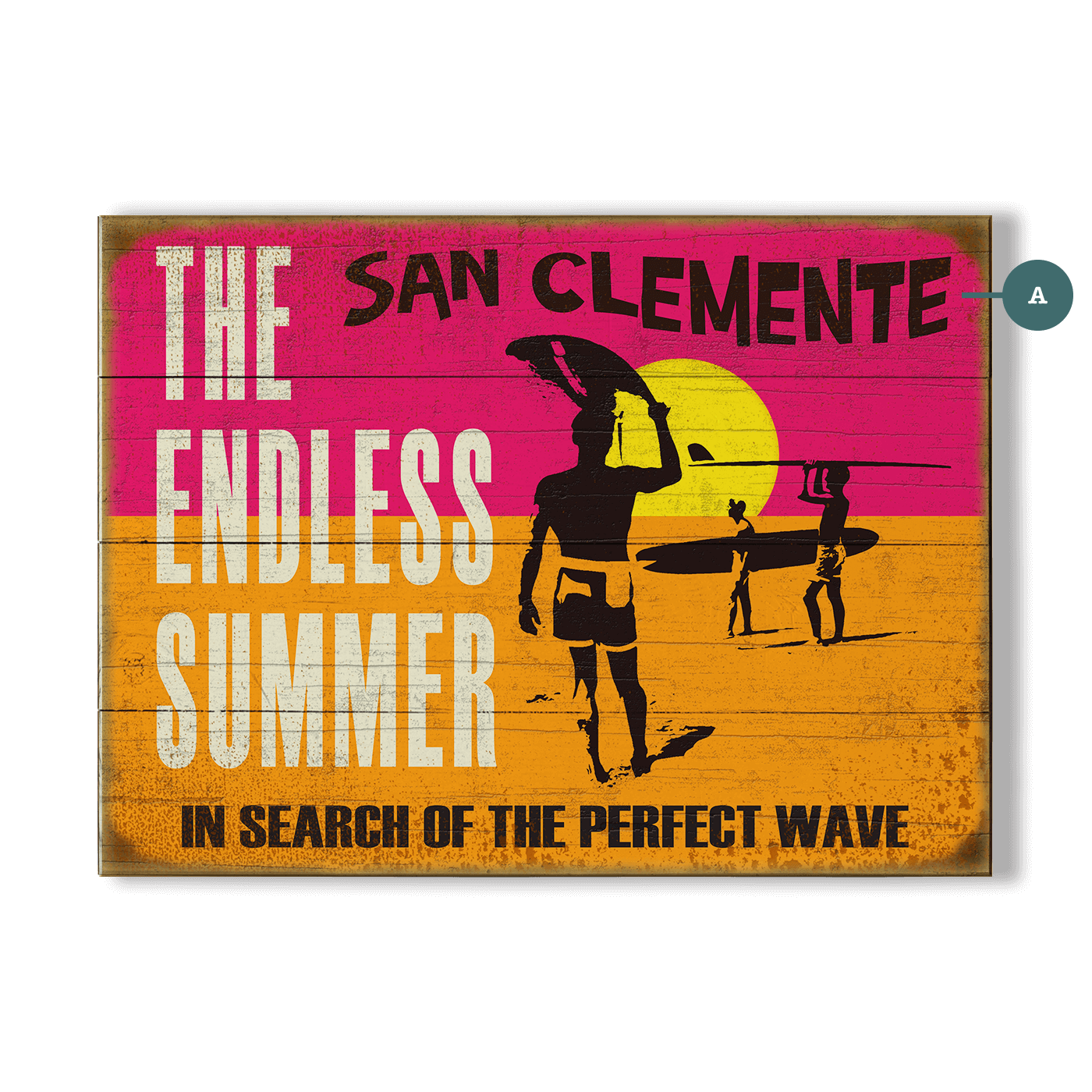 The Endless Summer: San Clemente - Wood & Metal Wall Art – Old The Endless Summer: San Clemente - Wood & Metal Wall Art – Old