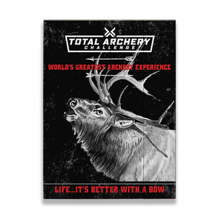 TAC Black & White Elk - Wood & Metal Wall Art Total Archery Challenge