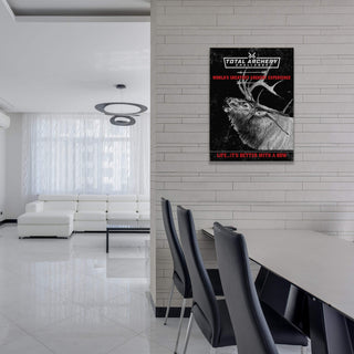 TAC Black & White Elk - Wood & Metal Wall Art Total Archery Challenge