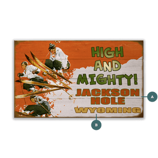 High and Mighty! - Wood & Metal Wall Art