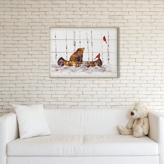 If a Bear had a Boat - Wood & Metal Wall Art