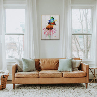 Butterfly and Coneflower - Wood & Metal Wall Art