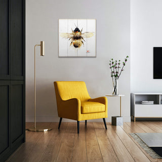 Defying Gravity Bumblebee - Wood & Metal Wall Art