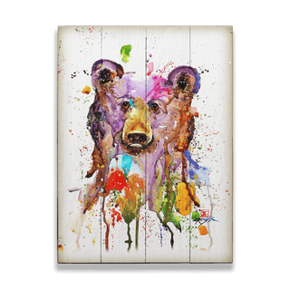 Crazy Bear - Wood & Metal Wall Art