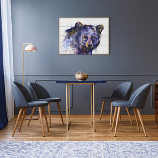 Determined Bear - Wood & Metal Wall Art