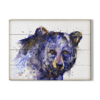 Determined Bear - Wood & Metal Wall Art