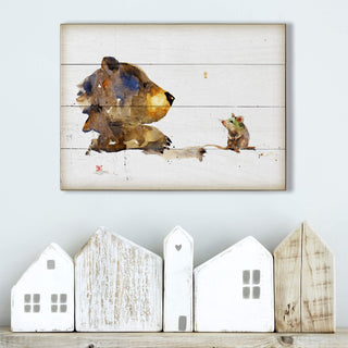 Unexpected Friendship - Wood & Metal Wall Art