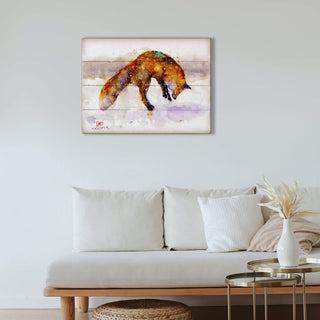 Jumping Fox - Wood & Metal Wall Art