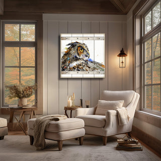 Looking Back - Wood Plank Wall Art Wood & Metal Wall Art Dean Crouser