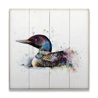 Loon on the Lake - Wood & Metal Wall Art