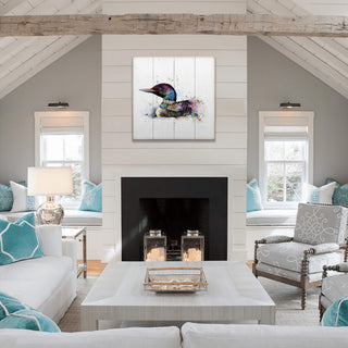 Loon on the Lake - Wood & Metal Wall Art