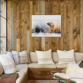 Morning Elk Call - Wood & Metal Wall Art