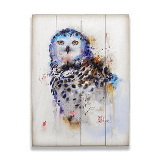 Snowy Owl - Wood & Metal Wall Art