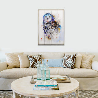 Snowy Owl - Wood & Metal Wall Art
