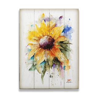 Sunflower - Wood & Metal Wall Art