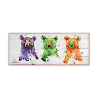 Three Bears - Wood & Metal Wall Art