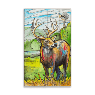 The Watchful Whitetail – Wood & Metal Wall Art