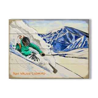 Ski the Dream in Sun Valley - Wood & Metal Wall Art Ed Anderson