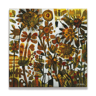 Amber - Wood & Metal Wall Art