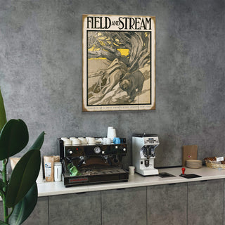 Field & Stream Cover March 1905 - Wood & Metal Wall Art Field & Stream