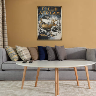 Field & Stream Cover December 1908 - Wood & Metal Wall Art Field & Stream