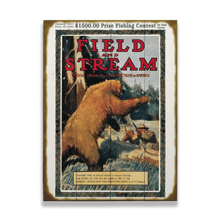 Field & Stream Cover January 1911 - Wood & Metal Wall Art Field & Stream