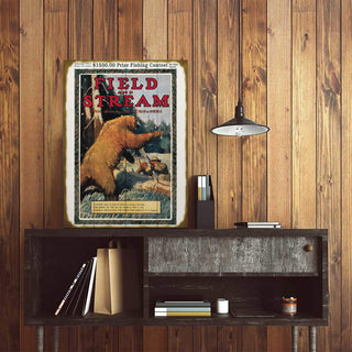 Field & Stream Cover January 1911 - Wood & Metal Wall Art Field & Stream