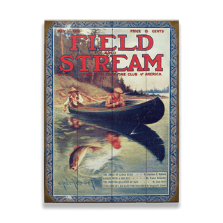 Field & Stream Cover May 1912 - Wood & Metal Wall Art Field & Stream