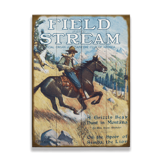 Field & Stream Cover September 1914 - Wood & Metal Wall Art Field & Stream
