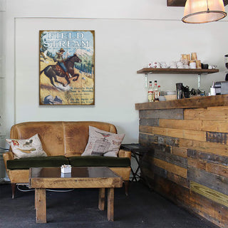 Field & Stream Cover September 1914 - Wood & Metal Wall Art Field & Stream