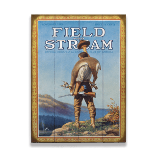 Field & Stream Cover November 1915 - Wood & Metal Wall Art Field & Stream